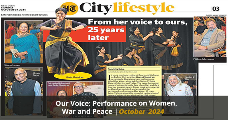 Our Voice Performance on Women, War and Peace October 2024